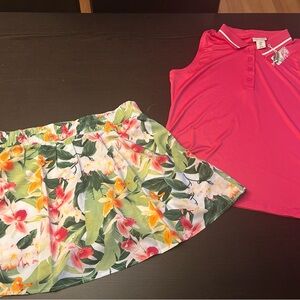 NWT Tommy Bahama skort sleeveless top set size small